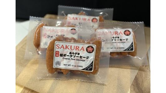 PK08  SAKURA PORK Japanese Smoked Sausage 12oz